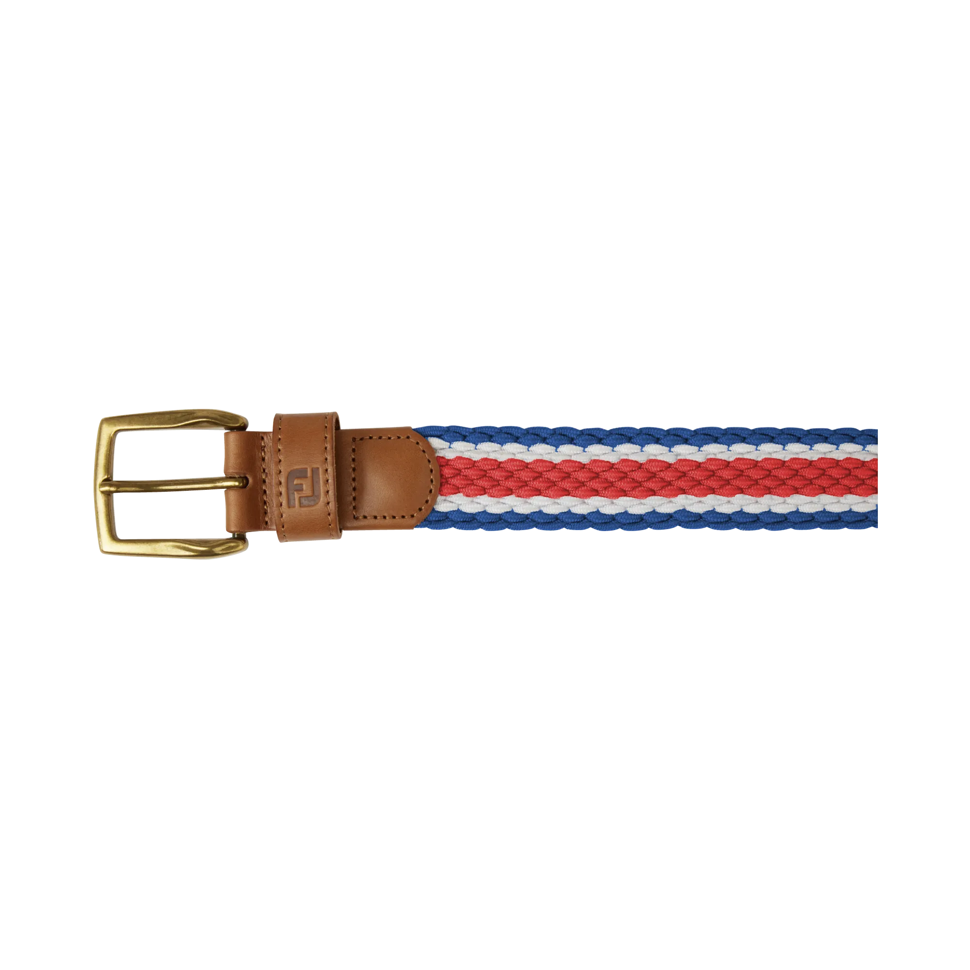 2023 FootJoy Striped Braided Belt - Twilight / Racing Red