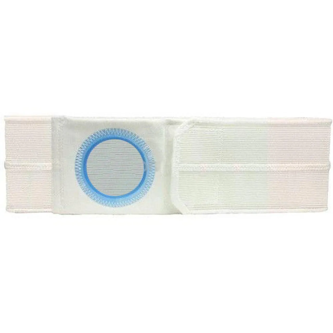 3" White, Regular Elastic, Flat Panel Belt, Prolapse Flap, Petit Medium, 2-5/8" Center Opening