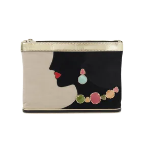 Ari Clutch With Gem Detail