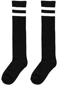 Black Knee High Socks