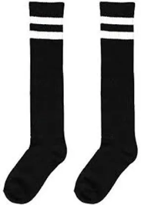 Black Knee High Socks