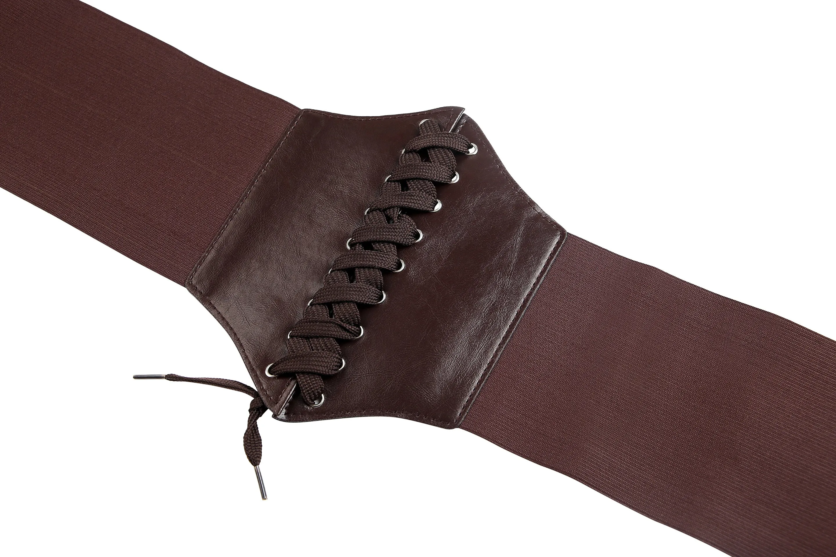 Brown Corset Style Waist Belt