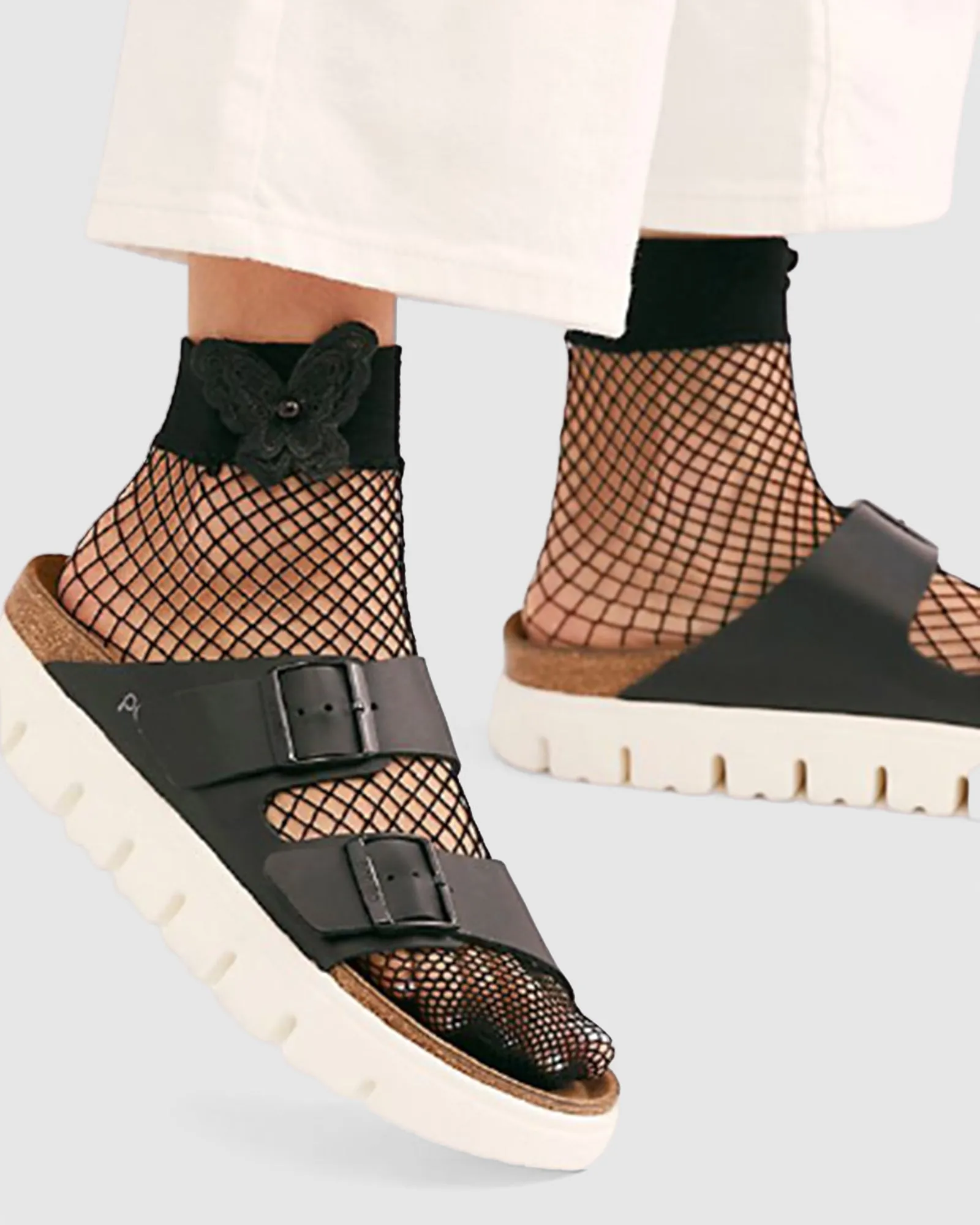 Butterfly Net Sock - Black