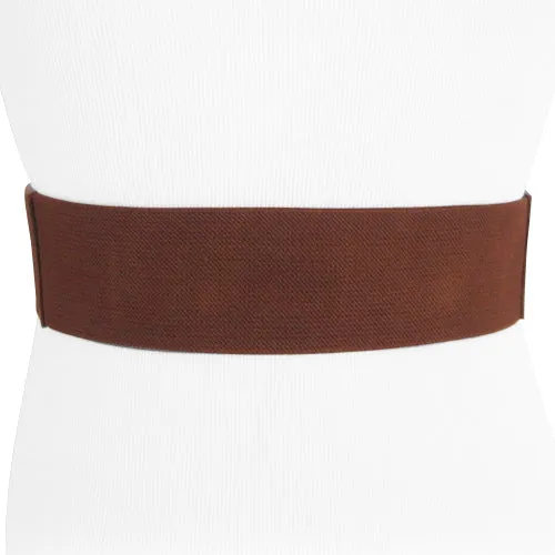 Camel Color Studded Wide Stretch Belt for Women