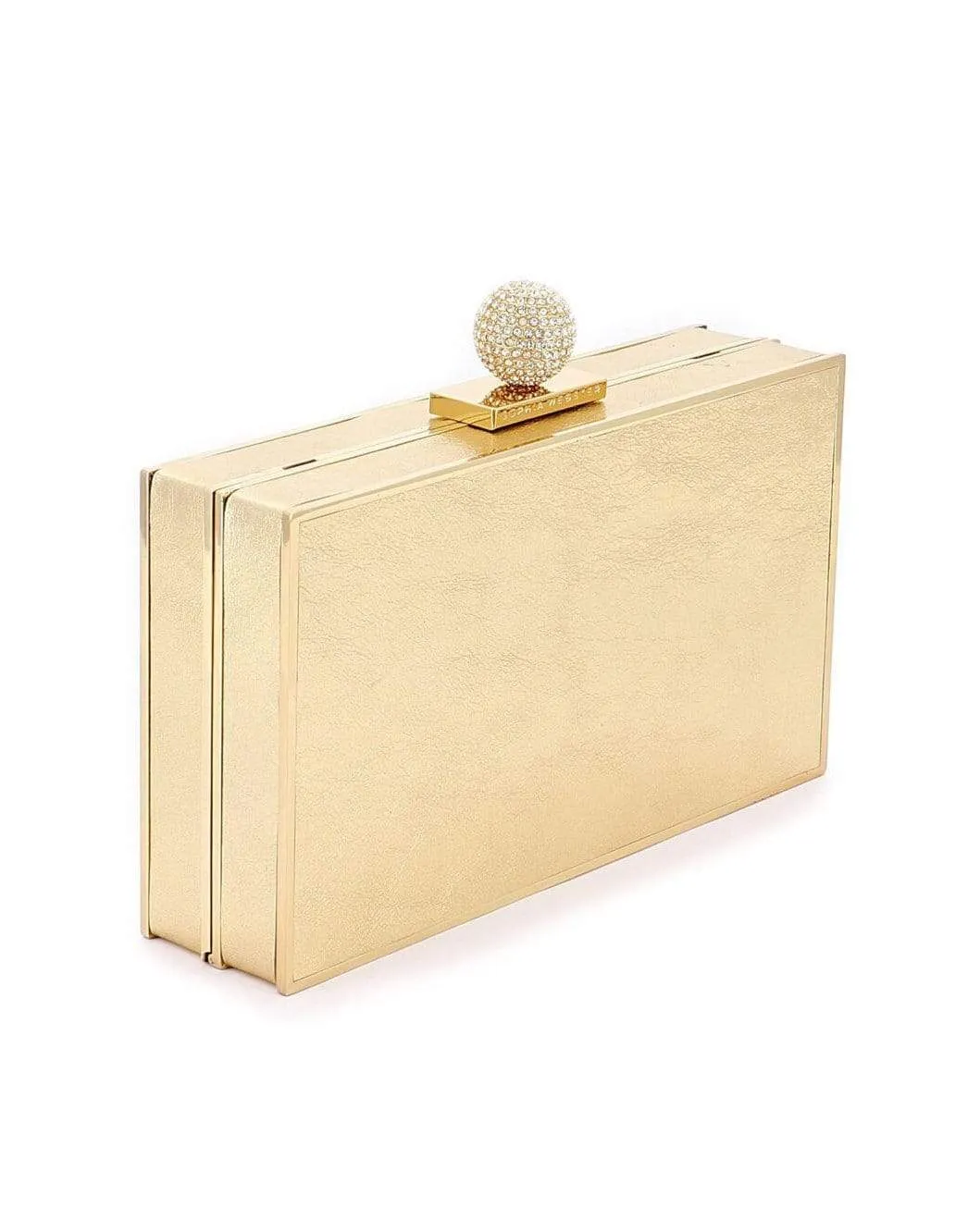 Clara Bijou Leather Box Clutch