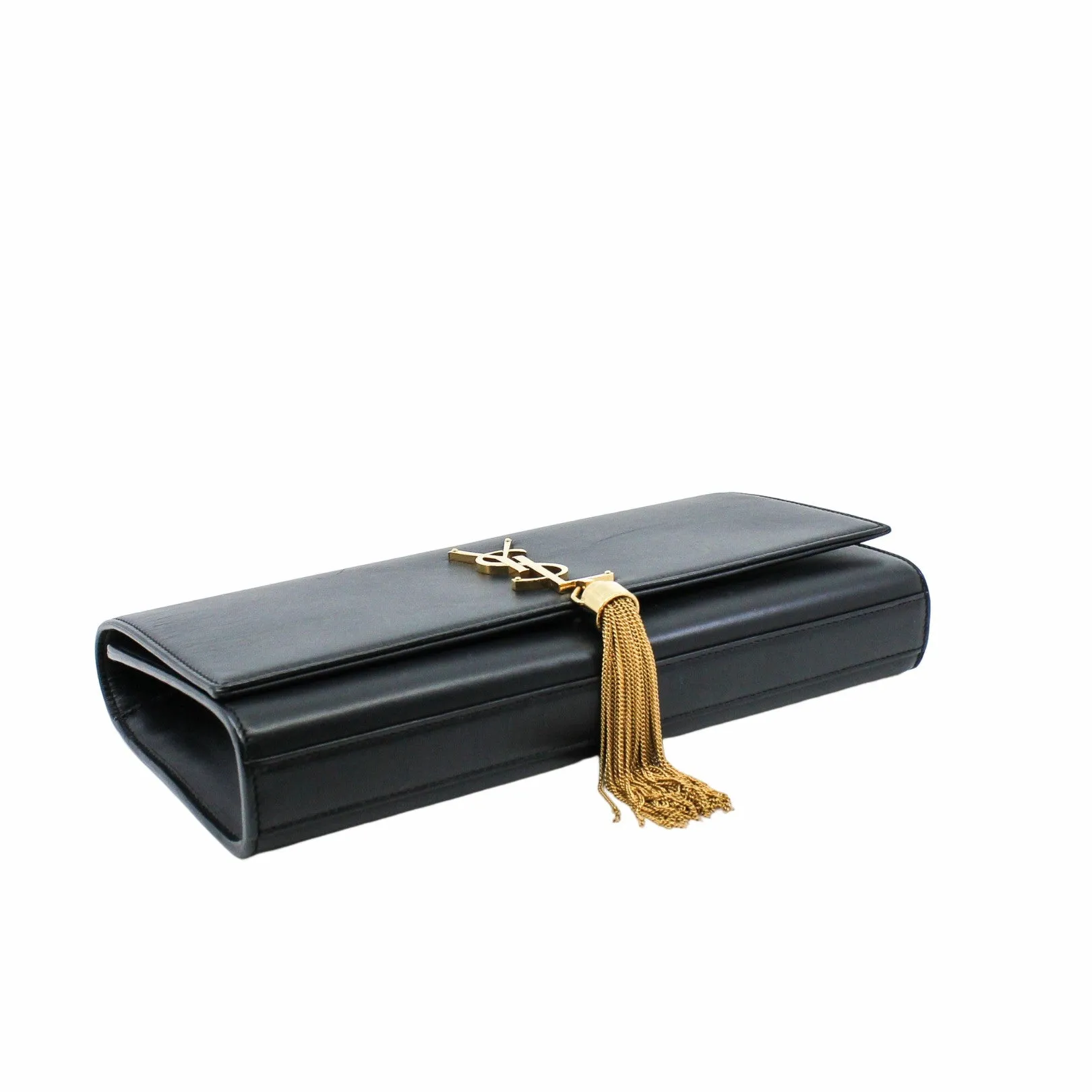 clutch leather black  ghw