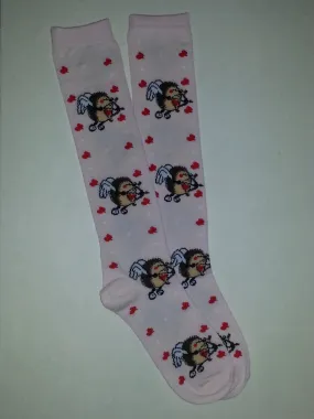 Cupid Hedgehog w/ Hearts Knee High Socks