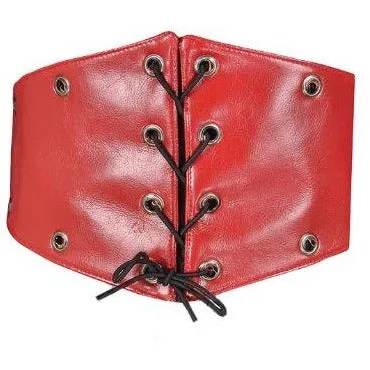 Deluxe Leather Steampunk Corset-Style Belt