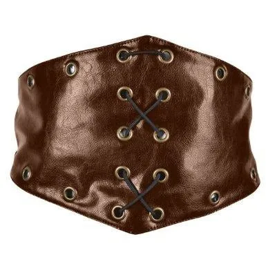 Deluxe Leather Steampunk Corset-Style Belt