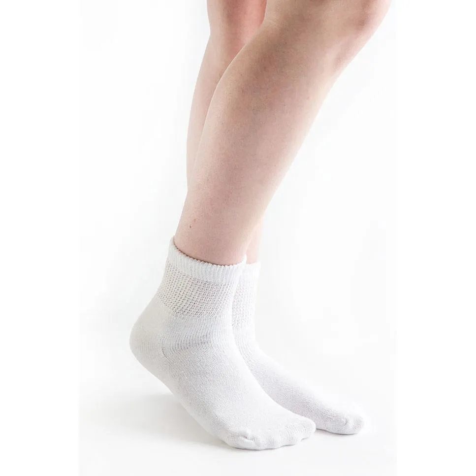 Doc Ortho Loose Fit Diabetic 1/4 Crew Socks, 3 pairs