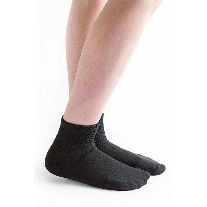 Doc Ortho Loose Fit Diabetic 1/4 Crew Socks, 3 pairs