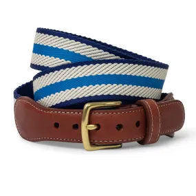 Dockside: Belt - Blue/Ivory/Navy