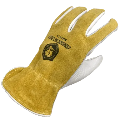 Driving Gloves - Leather Work Gloves - Armour Guard AG-1414 - PPE -Super Premium Pearl Cowhide Palm with Cowhide Split Drivers Glove, Unlined