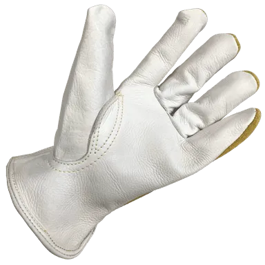 Driving Gloves - Leather Work Gloves - Armour Guard AG-1414 - PPE -Super Premium Pearl Cowhide Palm with Cowhide Split Drivers Glove, Unlined