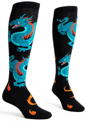 Fire Dragon Knee Socks