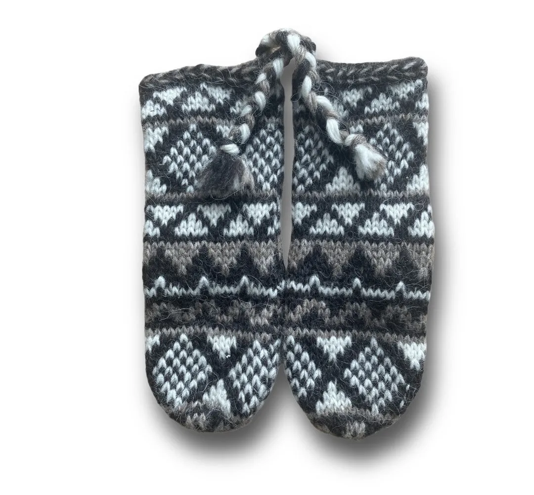 Goa Wool Mittens - Brown