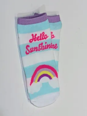 Hello Sunshine Rainbow Ankle Socks