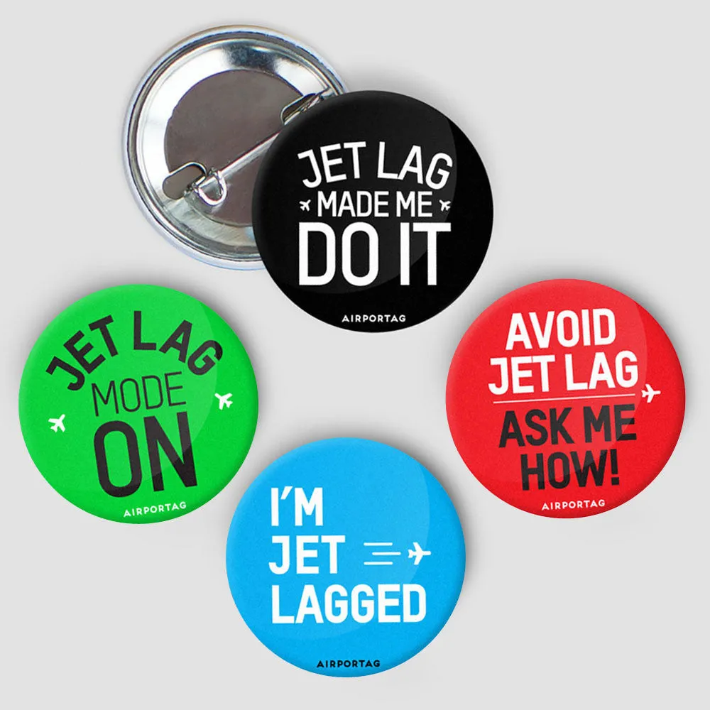 Jet Lag - Button Pack