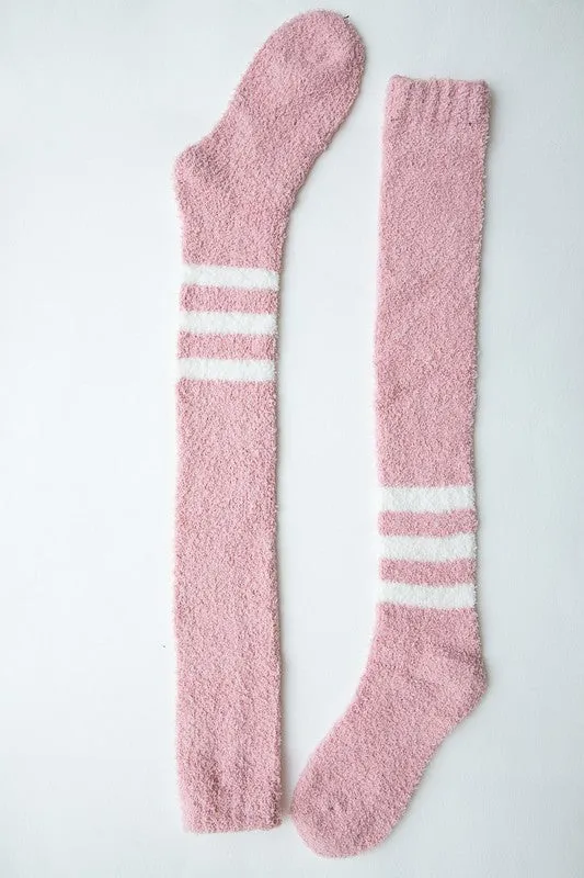 Knee High Boucle Socks