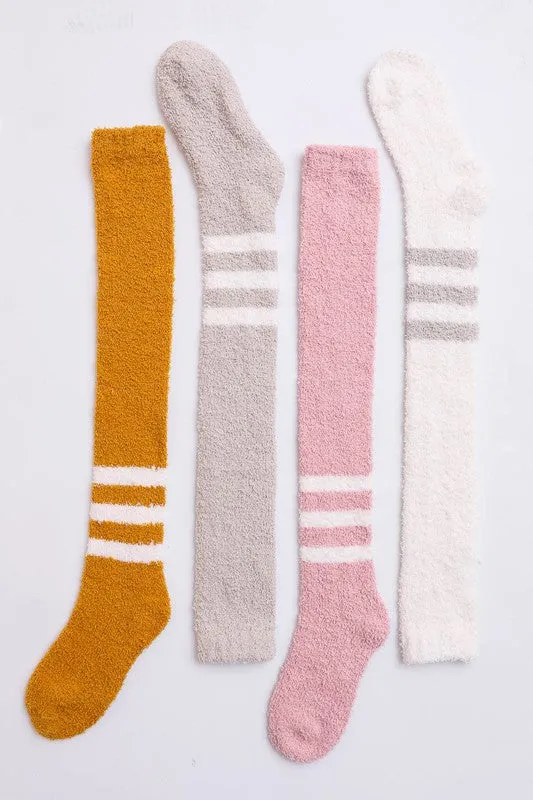 Knee High Boucle Socks