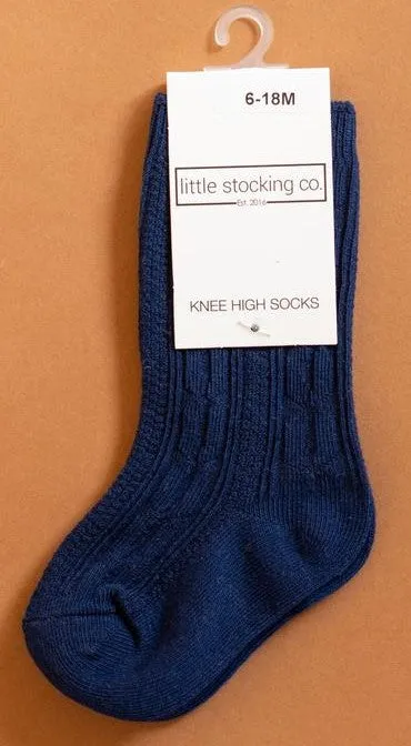 Little Stocking Co Knee High Socks - Navy