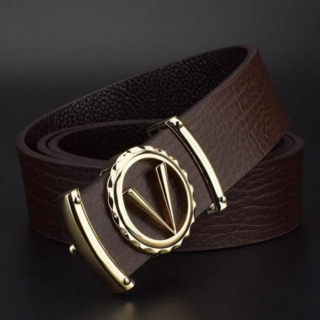 Luxury High Quality V Letter Designer Belts For Men