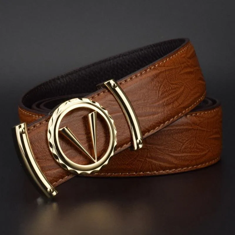 Luxury High Quality V Letter Designer Belts For Men