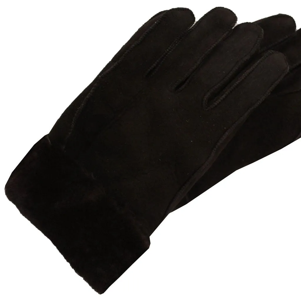 Mens Brown or Black Sheepskin Gloves