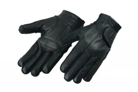 Men's Deer Soft Gel-Padded Palm Full Finger Version Motorcycle Gloves