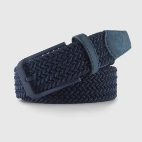 NAVY WOVEN STRETCH BELT