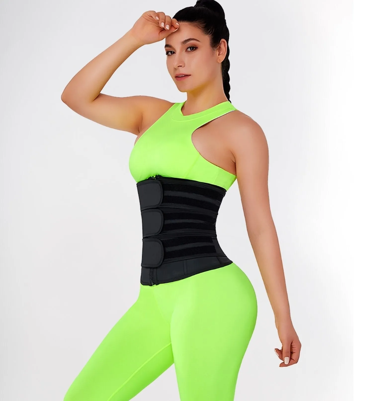 Noa - Three Belts Latex Waist Trainer