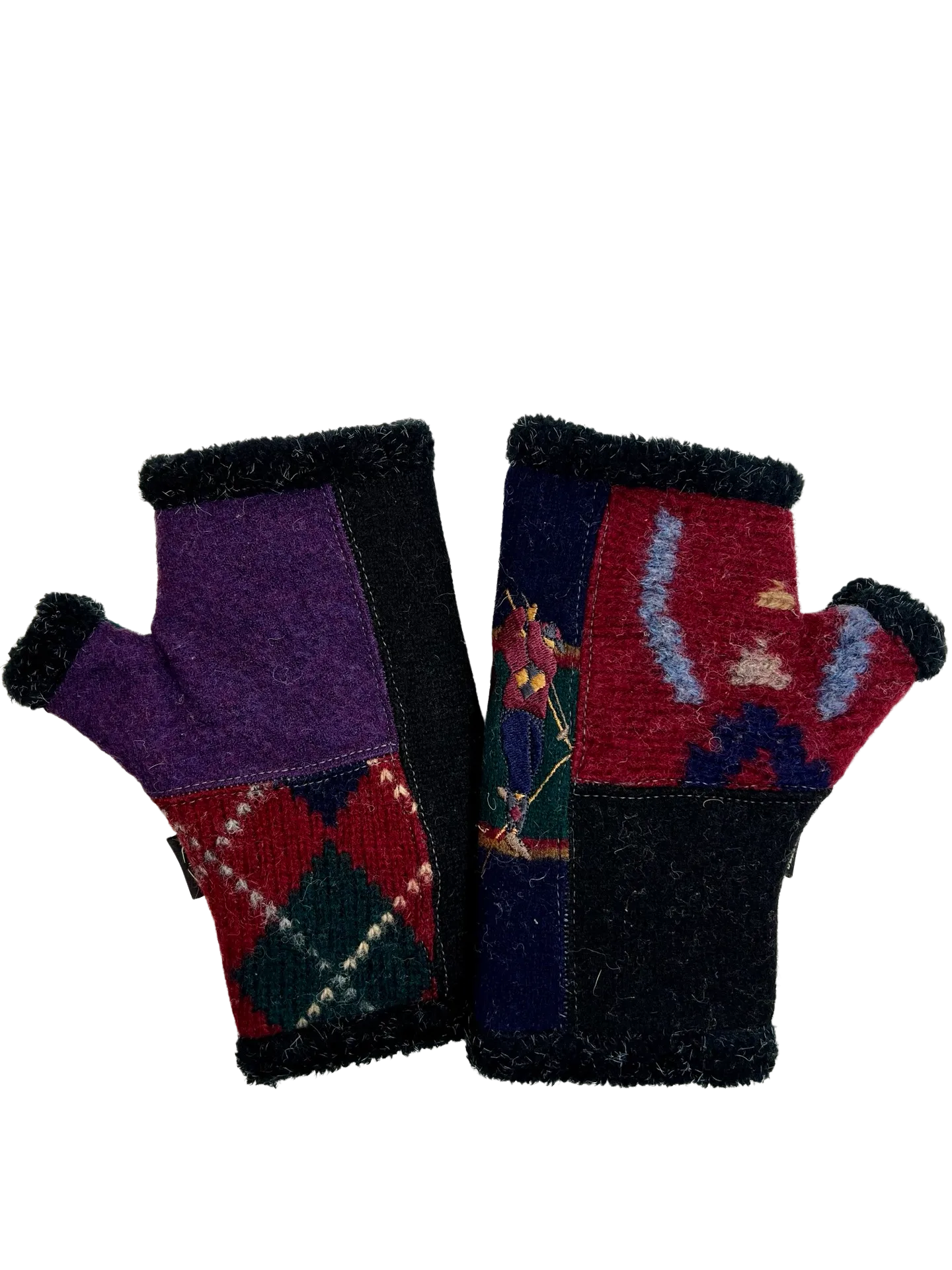 One of a Kind Arctic Fingerless Gloves 262