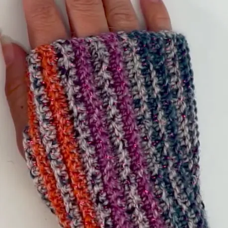 PATTERN: MOONWALK Fingerless Gloves