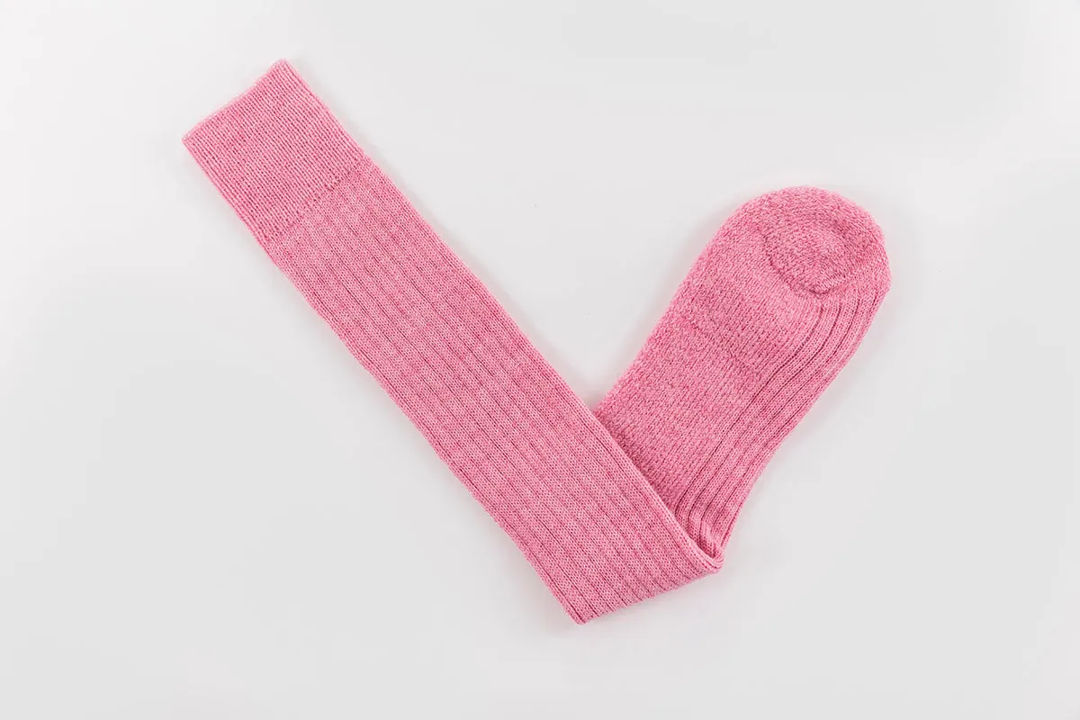 Pink Wool Knee Highs