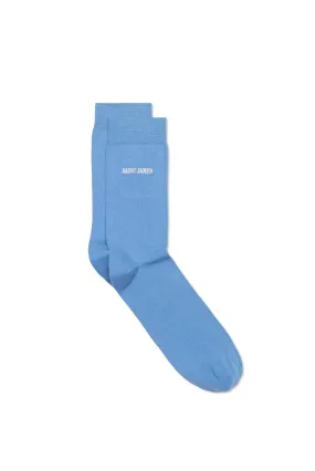 Plain socks with 'SAINT JAMES' embroidery - in cotton jersey (OXYGENE)