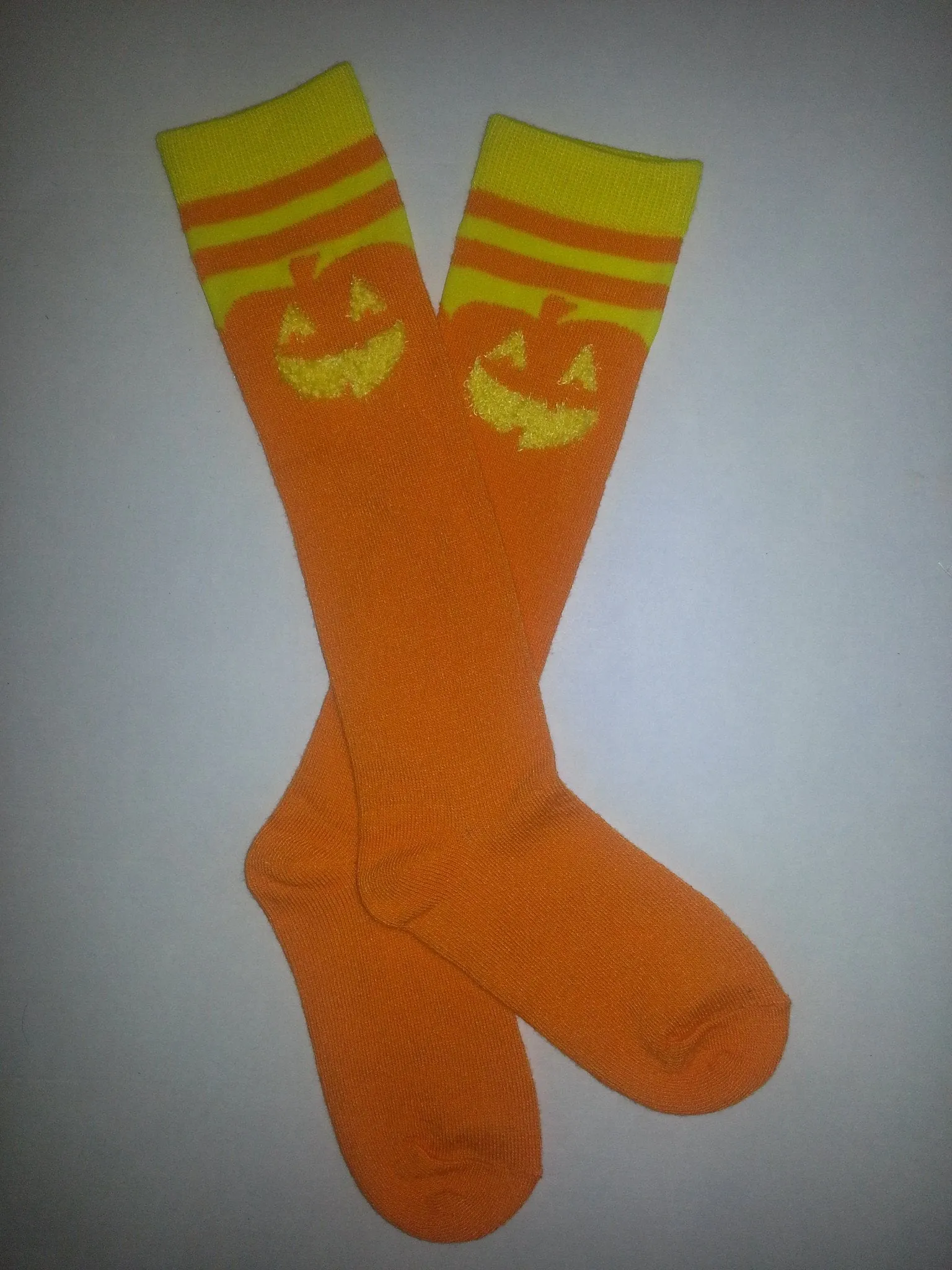 Pumpkin Knee High Socks