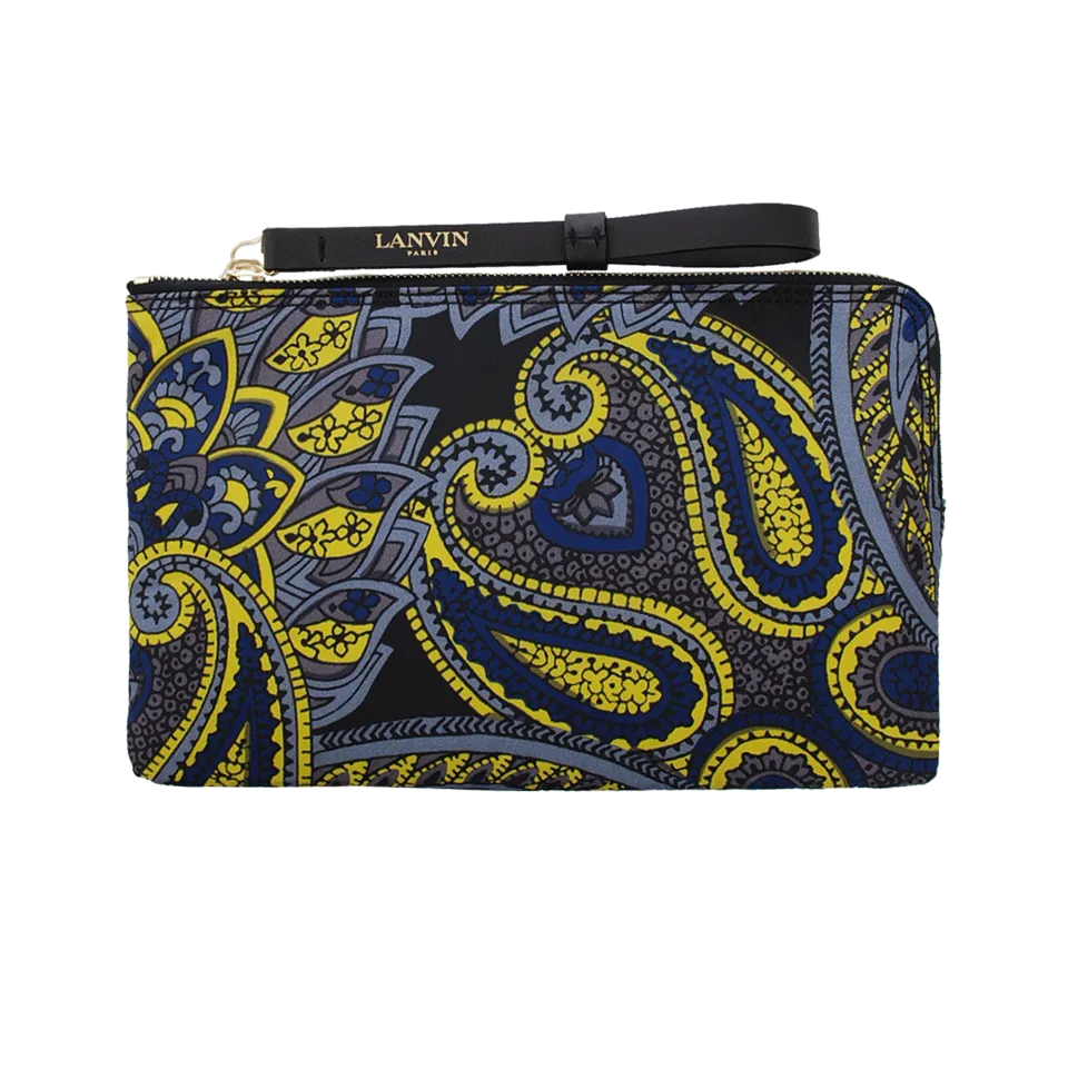 Small Paisley Zipped Clutch