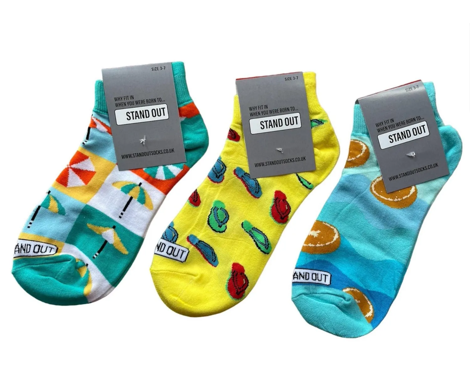 Summer Ankle Socks - 3 Pack