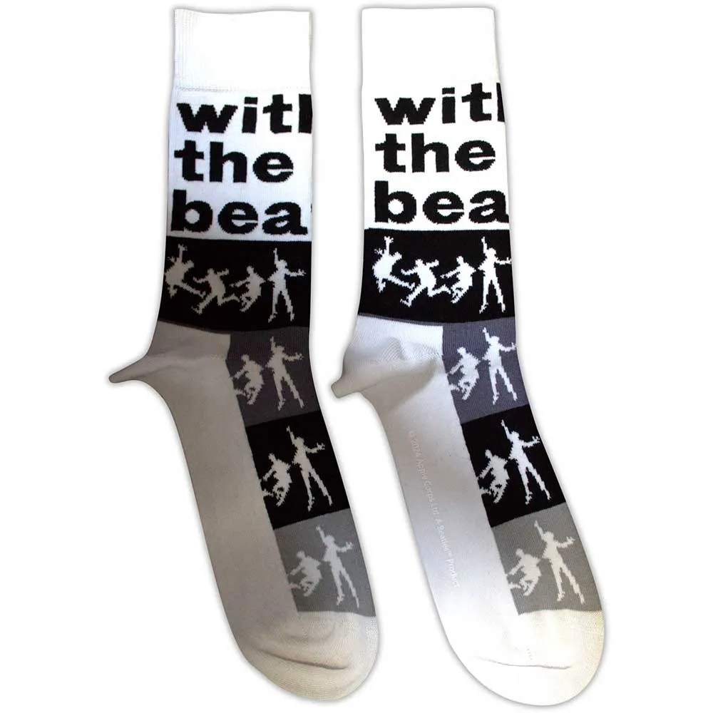 The Beatles Unisex Ankle Socks: With The Beatles Silhouette Stripes (UK Size 7 - 11)