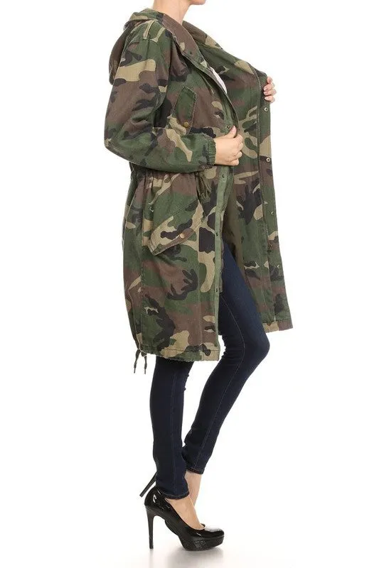 THE MYSTYLEMODE CAMO CUSTOM HOODED OVERSIZED JACKET