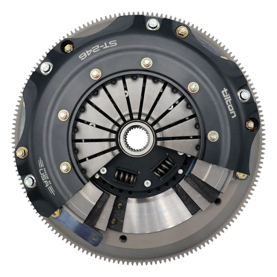 Tilton ST-246 twin disc clutch for 6-bolt crank LS engines up to 850 lb./ft. engine torque