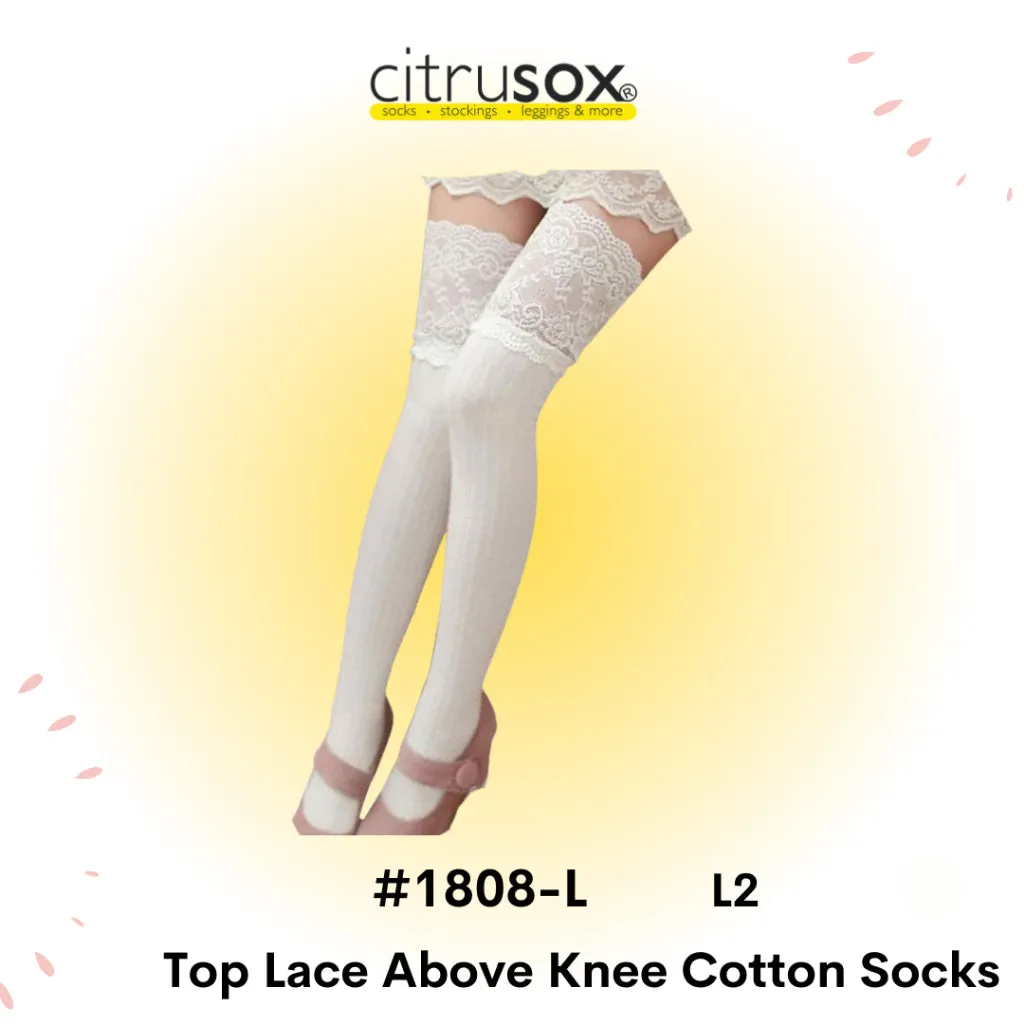 Top Lace Above Knee Socks